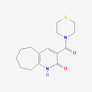 3-(Thiomorpholine-4-carbonyl)-1,5,6,7,8,9-hexahydrocyclohepta[b]pyridin-2-one