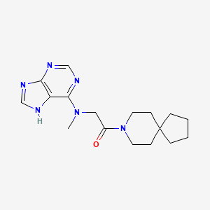 1-(8-azaspiro[4.5]decan-8-yl)-2-[methyl(7H-purin-6-yl)amino]ethanone