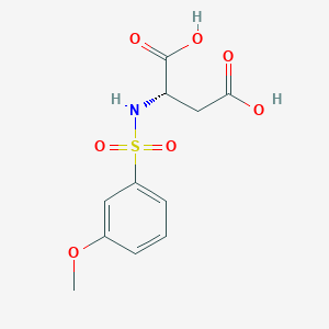 (2S)-2-[(3-methoxyphenyl)sulfonylamino]butanedioic acid