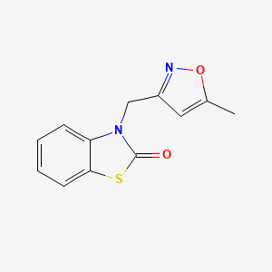 3-[(5-Methyl-1,2-oxazol-3-yl)methyl]-1,3-benzothiazol-2-one