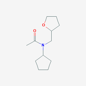 N-cyclopentyl-N-(oxolan-2-ylmethyl)acetamide