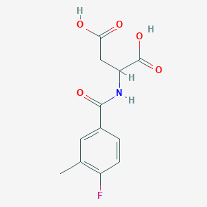 2-[(4-Fluoro-3-methylbenzoyl)amino]butanedioic acid