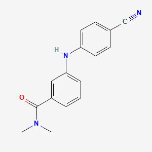 3-(4-cyanoanilino)-N,N-dimethylbenzamide