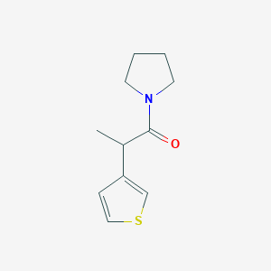 1-Pyrrolidin-1-yl-2-thiophen-3-ylpropan-1-one