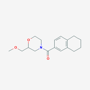 [2-(Methoxymethyl)morpholin-4-yl]-(5,6,7,8-tetrahydronaphthalen-2-yl)methanone