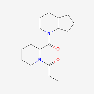 1-[2-(2,3,4,4a,5,6,7,7a-Octahydrocyclopenta[b]pyridine-1-carbonyl)piperidin-1-yl]propan-1-one