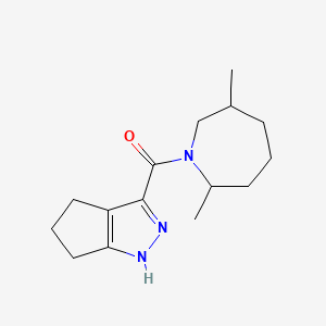 (2,6-Dimethylazepan-1-yl)-(1,4,5,6-tetrahydrocyclopenta[c]pyrazol-3-yl)methanone