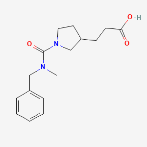 3-[1-[Benzyl(methyl)carbamoyl]pyrrolidin-3-yl]propanoic acid