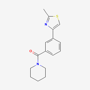 [3-(2-Methyl-1,3-thiazol-4-yl)phenyl]-piperidin-1-ylmethanone