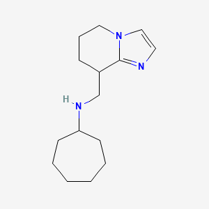 N-(5,6,7,8-tetrahydroimidazo[1,2-a]pyridin-8-ylmethyl)cycloheptanamine