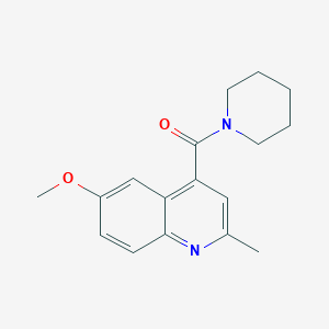 (6-Methoxy-2-methylquinolin-4-yl)-piperidin-1-ylmethanone