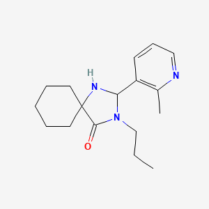 2-(2-Methylpyridin-3-yl)-3-propyl-1,3-diazaspiro[4.5]decan-4-one