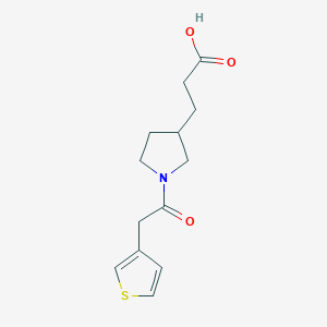 3-[1-(2-Thiophen-3-ylacetyl)pyrrolidin-3-yl]propanoic acid