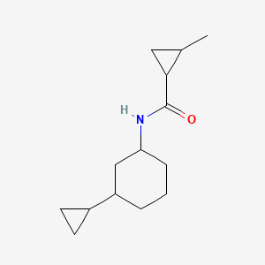 molecular formula C14H23NO B7620642 N-(3-cyclopropylcyclohexyl)-2-methylcyclopropane-1-carboxamide 