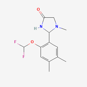 2-[2-(Difluoromethoxy)-4,5-dimethylphenyl]-1-methylimidazolidin-4-one