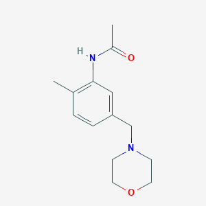 N-[2-methyl-5-(morpholin-4-ylmethyl)phenyl]acetamide