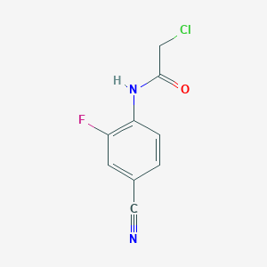 2-chloro-N-(4-cyano-2-fluorophenyl)acetamide