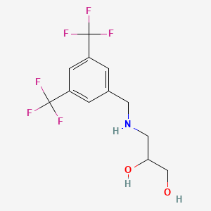 3-[[3,5-Bis(trifluoromethyl)phenyl]methylamino]propane-1,2-diol