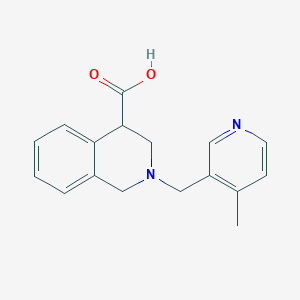 2-[(4-methylpyridin-3-yl)methyl]-3,4-dihydro-1H-isoquinoline-4-carboxylic acid