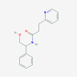 N-(2-hydroxy-1-phenylethyl)-3-pyridin-2-ylpropanamide