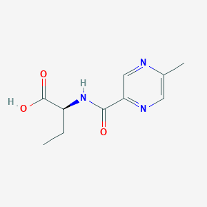 (2S)-2-[(5-methylpyrazine-2-carbonyl)amino]butanoic acid