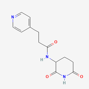 N-(2,6-dioxopiperidin-3-yl)-3-pyridin-4-ylpropanamide