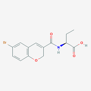 (2S)-2-[(6-bromo-2H-chromene-3-carbonyl)amino]butanoic acid