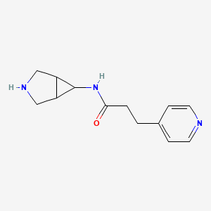 molecular formula C13H17N3O B7620808 N-(3-azabicyclo[3.1.0]hexan-6-yl)-3-pyridin-4-ylpropanamide 