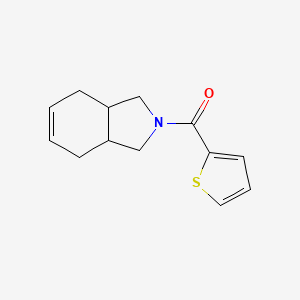 molecular formula C13H15NOS B7620816 1,3,3a,4,7,7a-Hexahydroisoindol-2-yl(thiophen-2-yl)methanone 