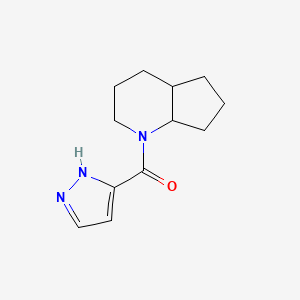 2,3,4,4a,5,6,7,7a-octahydrocyclopenta[b]pyridin-1-yl(1H-pyrazol-5-yl)methanone