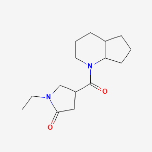 4-(2,3,4,4a,5,6,7,7a-Octahydrocyclopenta[b]pyridine-1-carbonyl)-1-ethylpyrrolidin-2-one