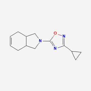 5-(1,3,3a,4,7,7a-Hexahydroisoindol-2-yl)-3-cyclopropyl-1,2,4-oxadiazole