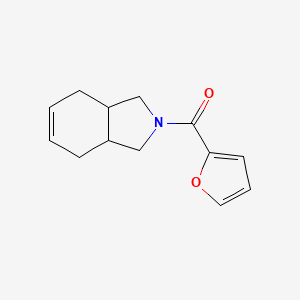 molecular formula C13H15NO2 B7620849 1,3,3a,4,7,7a-Hexahydroisoindol-2-yl(furan-2-yl)methanone 