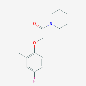 2-(4-Fluoro-2-methylphenoxy)-1-piperidin-1-ylethanone