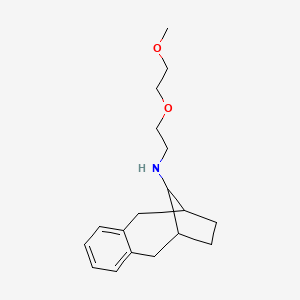 N-[2-(2-methoxyethoxy)ethyl]tricyclo[8.2.1.03,8]trideca-3,5,7-trien-13-amine