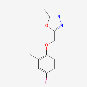 2-[(4-Fluoro-2-methylphenoxy)methyl]-5-methyl-1,3,4-oxadiazole