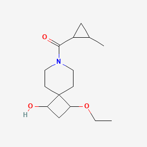 (3-Ethoxy-1-hydroxy-7-azaspiro[3.5]nonan-7-yl)-(2-methylcyclopropyl)methanone