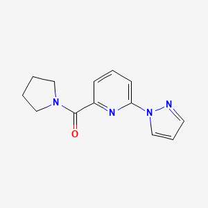 (6-Pyrazol-1-ylpyridin-2-yl)-pyrrolidin-1-ylmethanone