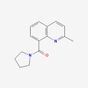 molecular formula C15H16N2O B7620974 (2-Methylquinolin-8-yl)-pyrrolidin-1-ylmethanone 