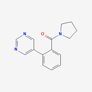 (2-Pyrimidin-5-ylphenyl)-pyrrolidin-1-ylmethanone