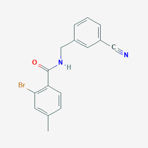 2-bromo-N-[(3-cyanophenyl)methyl]-4-methylbenzamide