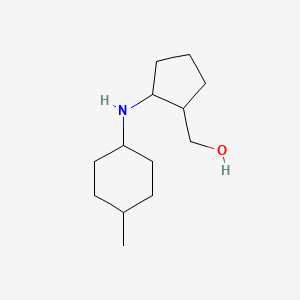 molecular formula C13H25NO B7621051 [2-[(4-Methylcyclohexyl)amino]cyclopentyl]methanol 