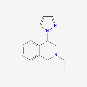 2-ethyl-4-pyrazol-1-yl-3,4-dihydro-1H-isoquinoline