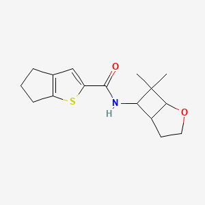 N-(7,7-dimethyl-2-oxabicyclo[3.2.0]heptan-6-yl)-5,6-dihydro-4H-cyclopenta[b]thiophene-2-carboxamide