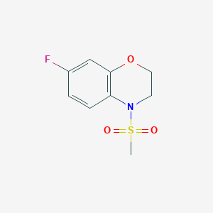 7-Fluoro-4-methylsulfonyl-2,3-dihydro-1,4-benzoxazine