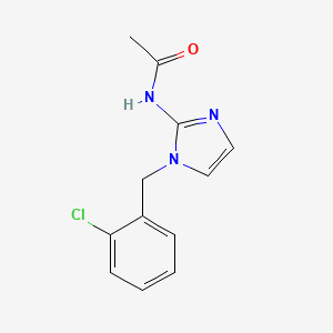 N-[1-[(2-chlorophenyl)methyl]imidazol-2-yl]acetamide