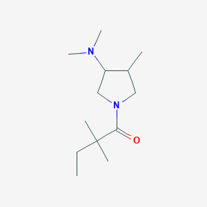 1-[3-(Dimethylamino)-4-methylpyrrolidin-1-yl]-2,2-dimethylbutan-1-one