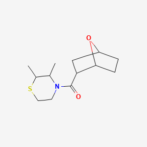 (2,3-Dimethylthiomorpholin-4-yl)-(7-oxabicyclo[2.2.1]heptan-2-yl)methanone