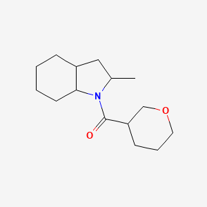 molecular formula C15H25NO2 B7621221 (2-Methyl-2,3,3a,4,5,6,7,7a-octahydroindol-1-yl)-(oxan-3-yl)methanone 