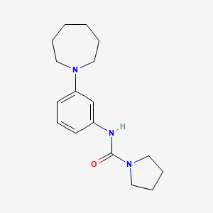 N-[3-(azepan-1-yl)phenyl]pyrrolidine-1-carboxamide